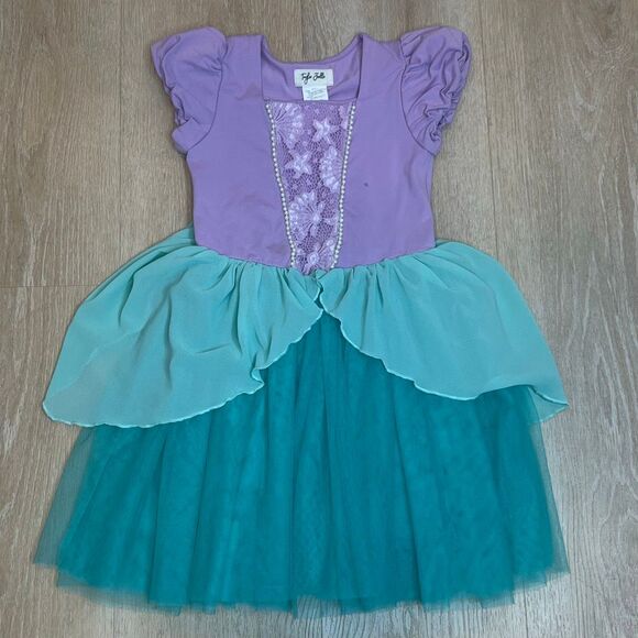 Taylor Joelle, Pearl Mermaid Princess Dress Disney’s Ariel Inspired, Girls 7 - Picture 4 of 14